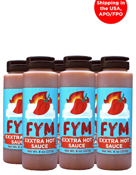 FYM Exxtra Hot - 8 oz 6 pack