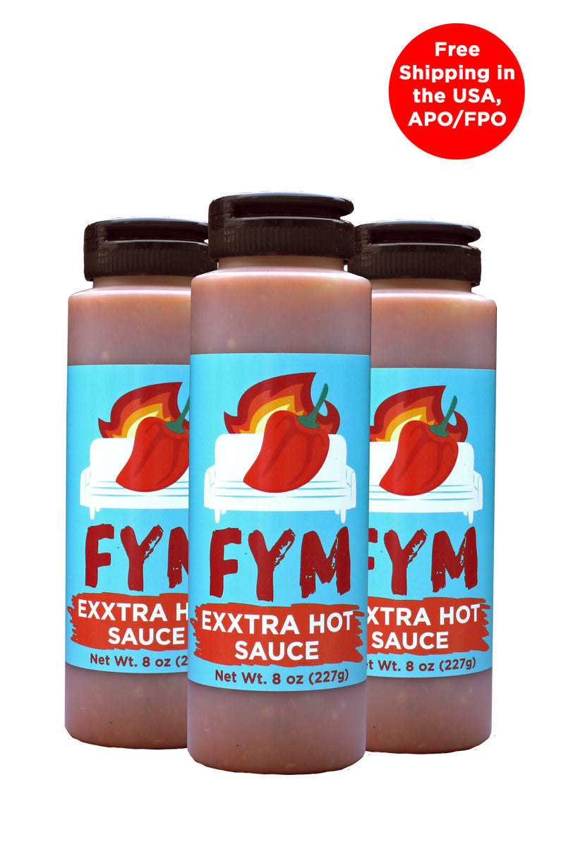 FYM Exxtra Hot - 8 oz 3 pack