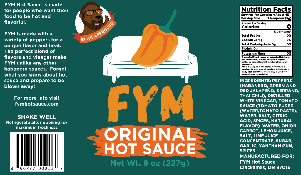 FYM Original Hot - 8 oz 6 pack